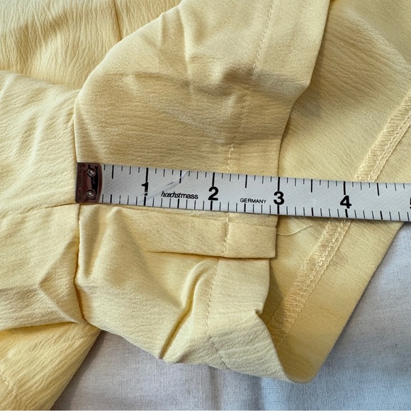 NEW She + Sky Medium Yellow Ruffle Romper ~ Feminine Flirty Coquette - Picture 6 of 8